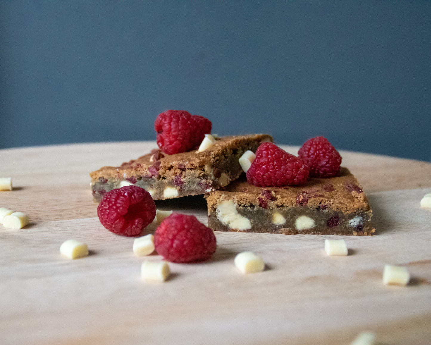 Framboos - Witte chocolade Squares